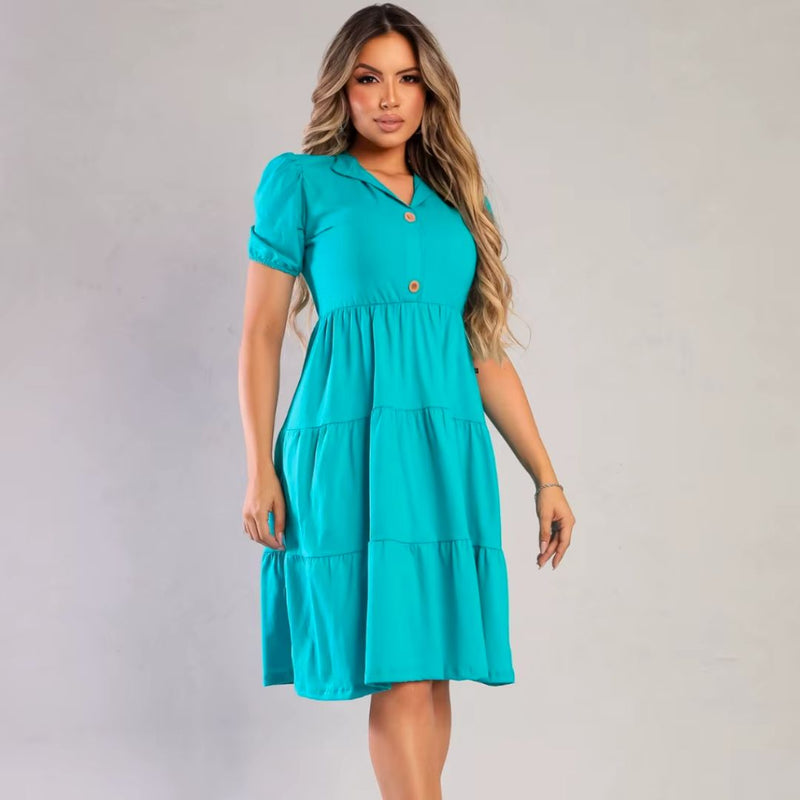 Vestido BelleGrace Midi - Elegância e Conforto que Valorizam o Seu Estilo