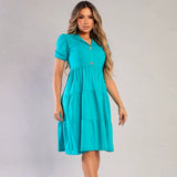 Vestido BelleGrace Midi - Elegância e Conforto que Valorizam o Seu Estilo