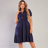 Vestido BelleGrace Midi - Elegância e Conforto que Valorizam o Seu Estilo