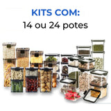 Kit Potes Herméticos de Vidro + (BRINDES EXCLUSIVOS)